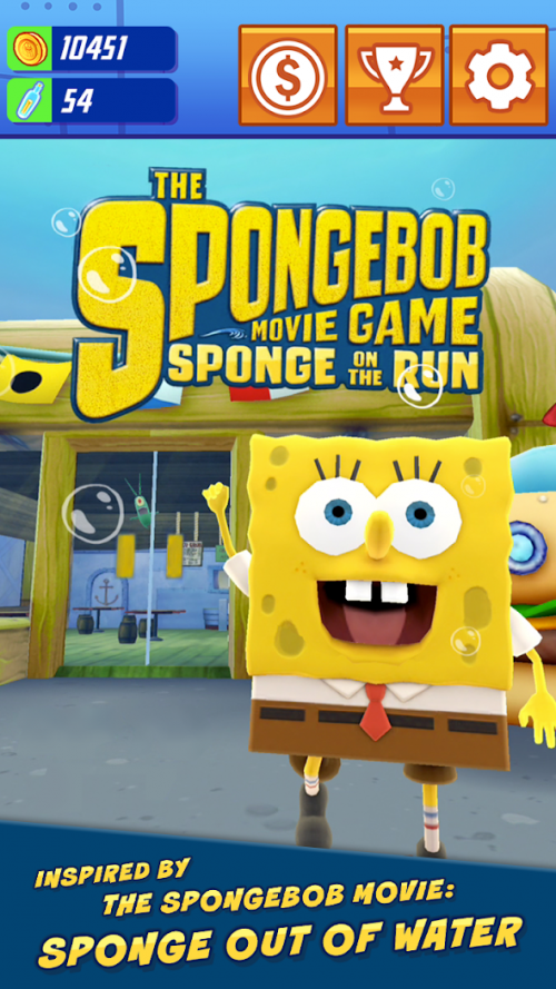 Больше игр губки боба. Sponge on the Run. Спанч Боб игра. Игры с губками. Спанч Боб игра на андроид.